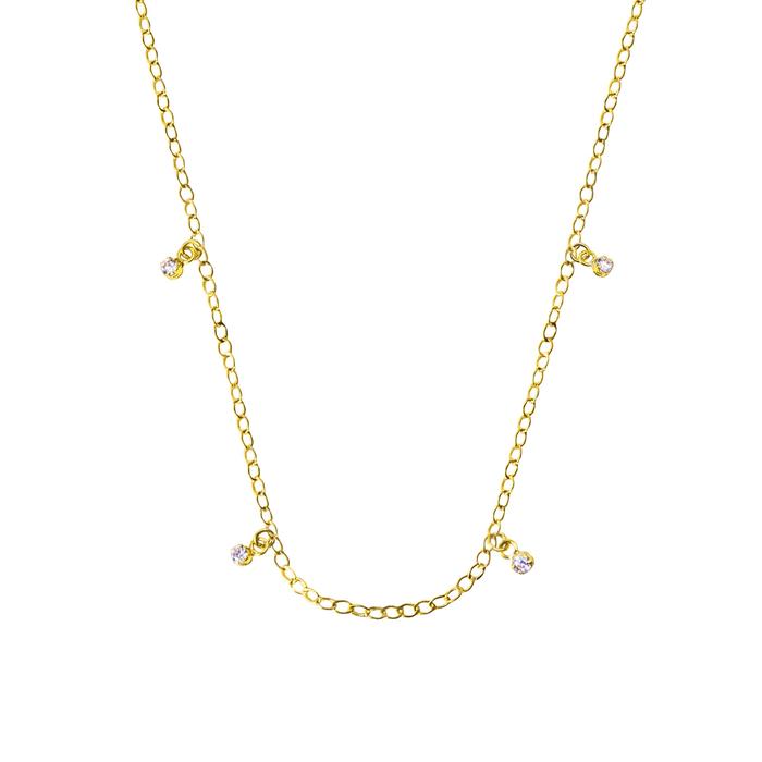 Base Collana in Oro e Zirconi