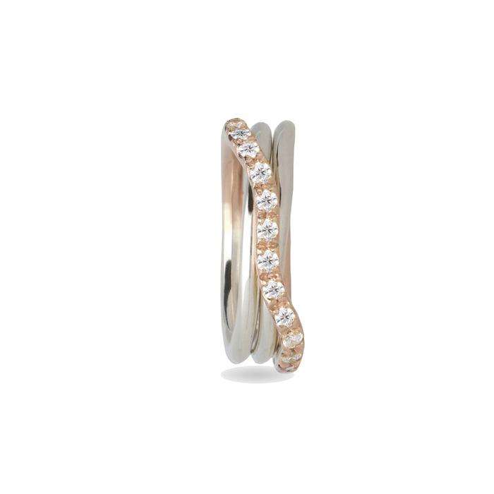 Filodellavita Prezioso 3 fili e Diamanti Bianchi da 0.37ct