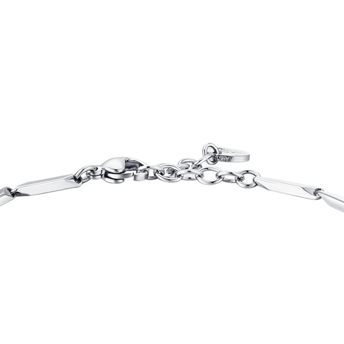 BRACCIALE UOMO IN ACCIAIO CON PIETRE AGATA