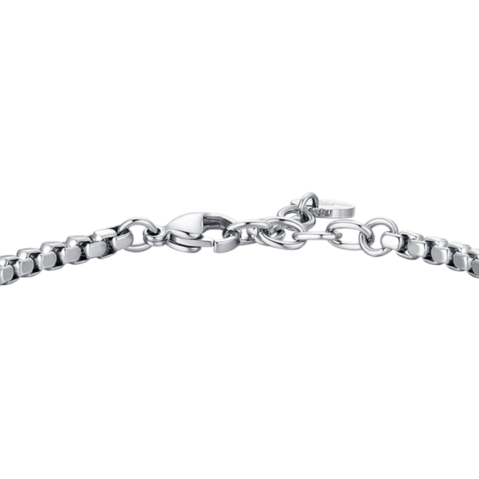 BRACCIALE UOMO IN ACCIAIO CON ANCORA ED ELEMENTI IN ACCIAIO