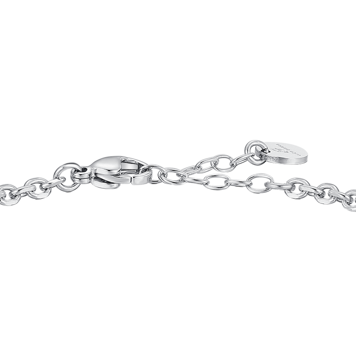 BRACCIALE UOMO IN ACCIAIO CON ROSA DEI VENTI ED ELEMENTI IN IP NERO