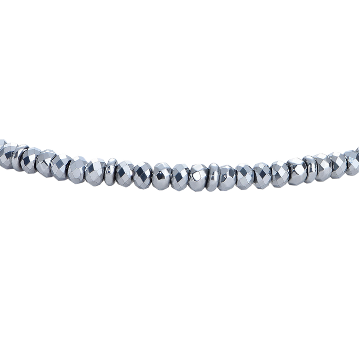 BRACCIALE UOMO IN ACCIAIO CON EMATITE SILVER