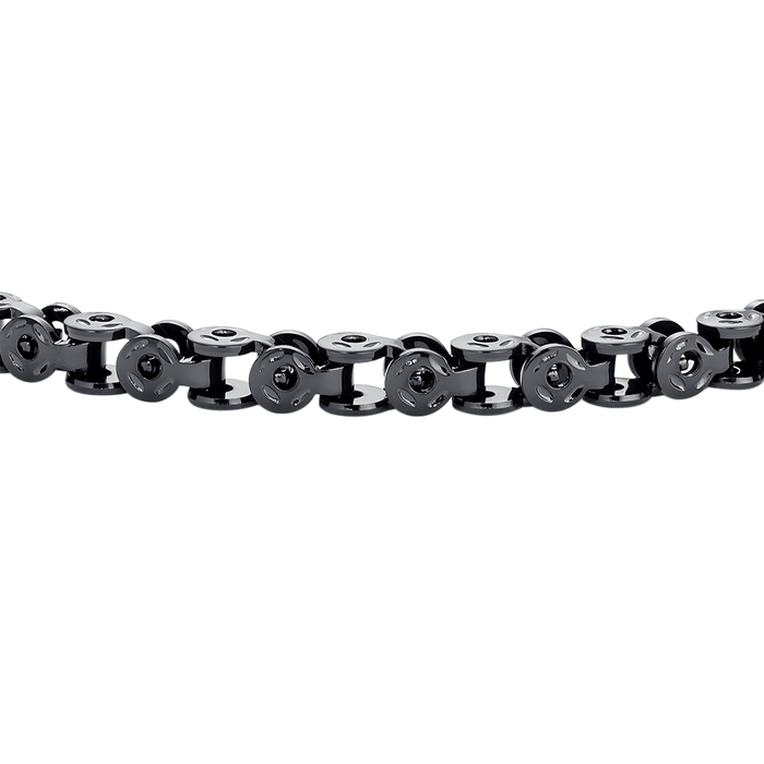 BRACCIALE UOMO IN ACCIAIO IP NERO