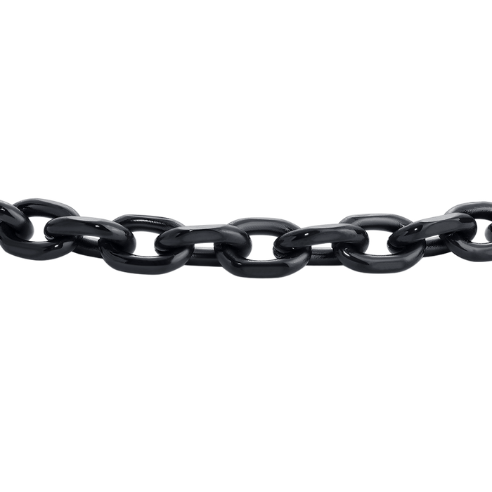BRACCIALE UOMO IN ACCIAIO IP NERO