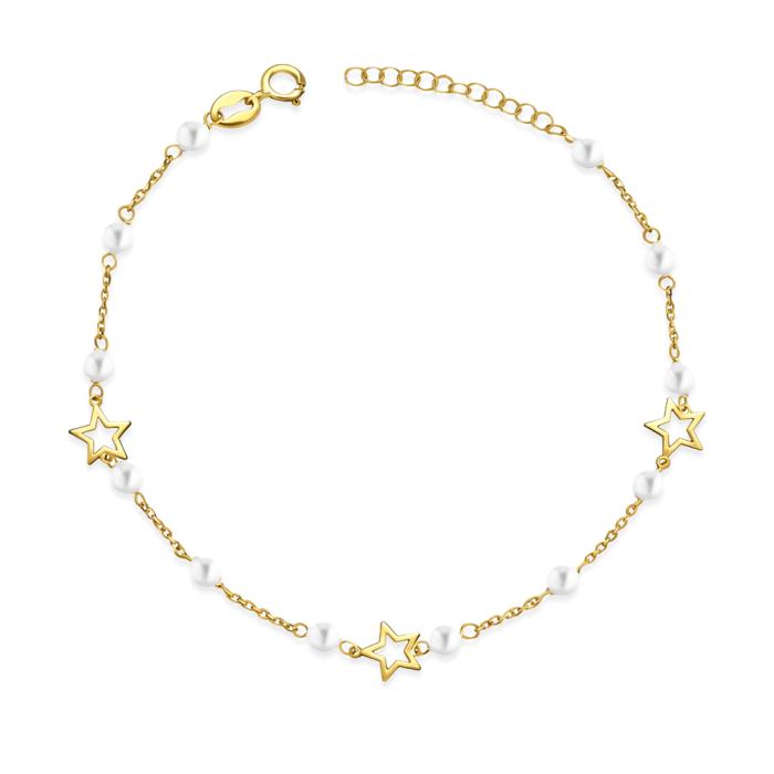 Bracciale perle stelline