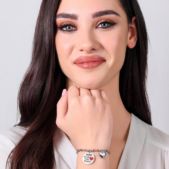 BRACCIALE DONNA IN ACCIAIO MAMMA