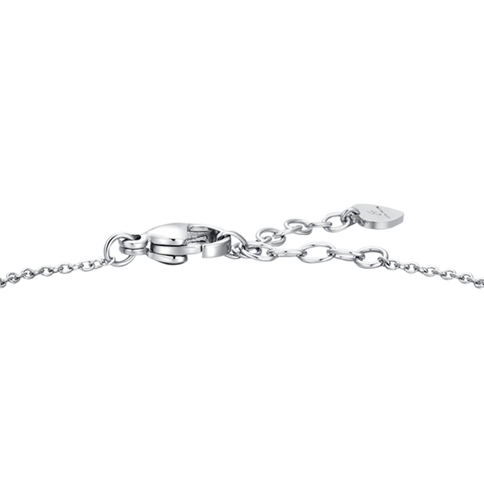 BRACCIALE DONNA IN ACCIAIO CON CRISTALLO BIANCO