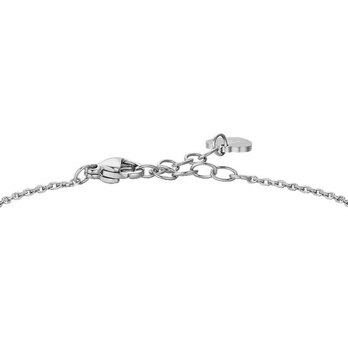 BRACCIALE DONNA IN ACCIAIO CON STELLA E ZIRCONI BIANCHI