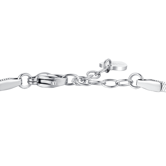 BRACCIALE DONNA IN ACCIAIO CON ZIRCONE VERDE