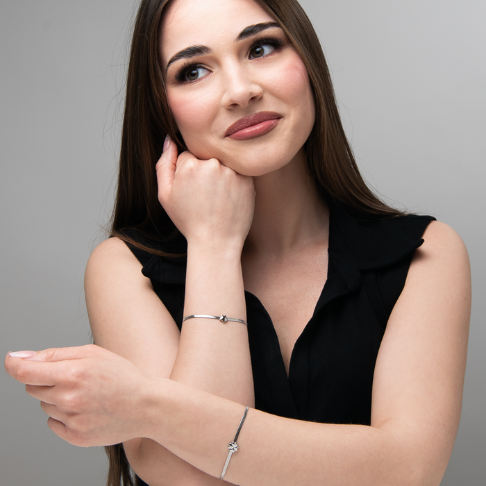 BRACCIALE DONNA IN ACCIAIO CON STELLA