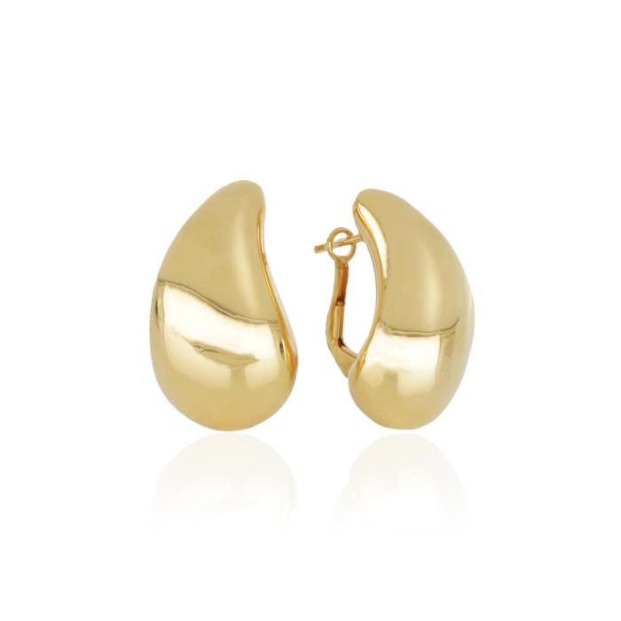 Orecchini in oro 18kt con finitura lucida gialla
