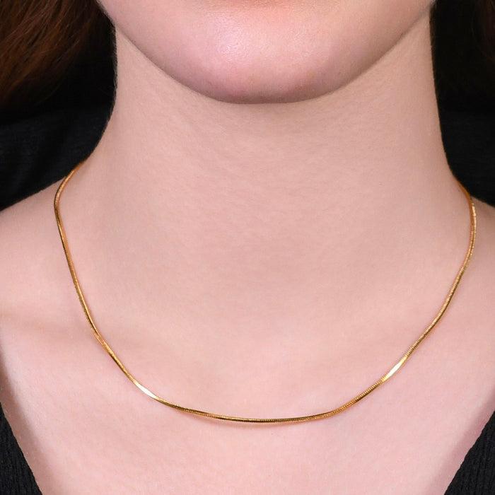 COLLANA DONNA IN ACCIAIO IP GOLD