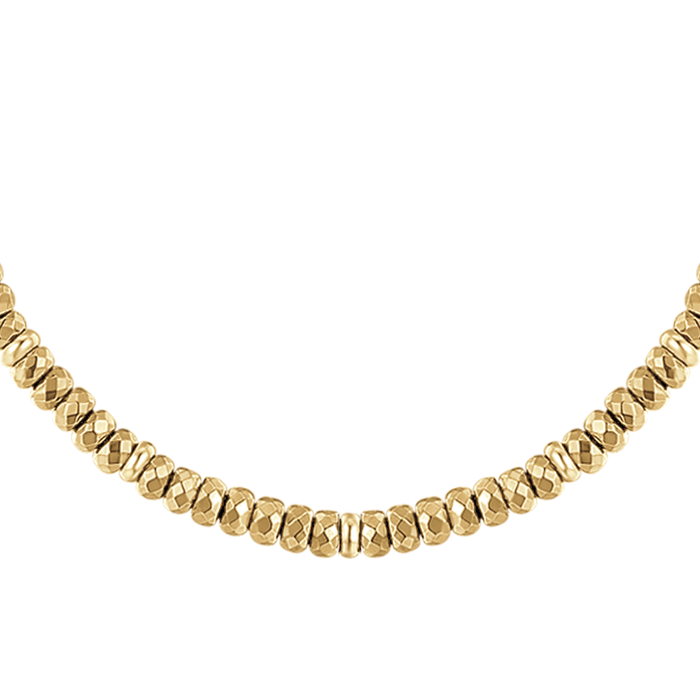COLLANA DONNA IN ACCIAIO IP GOLD CON EMATITE