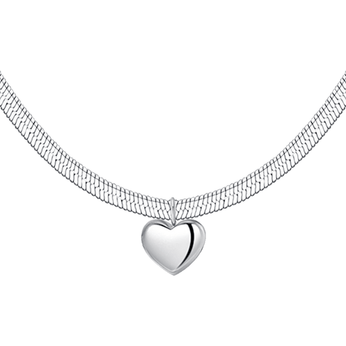 COLLANA DONNA IN ACCIAIO CON CUORE