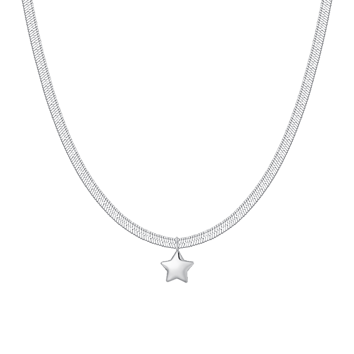 COLLANA DONNA IN ACCIAIO CON STELLA