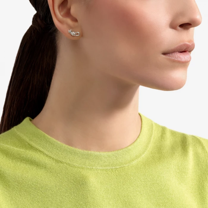 ORECCHINO STUD NODO ARGENTO