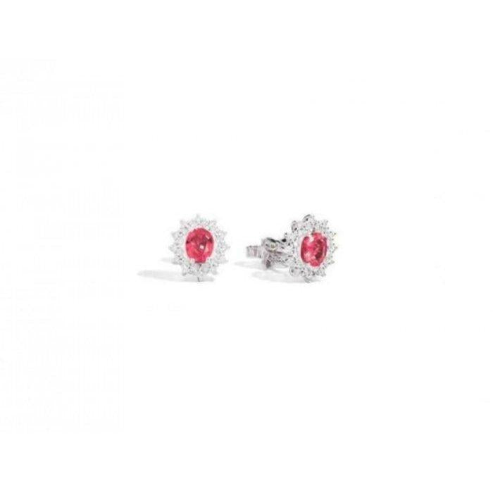 Orecchini camelia rubino 0.90 br 0.26