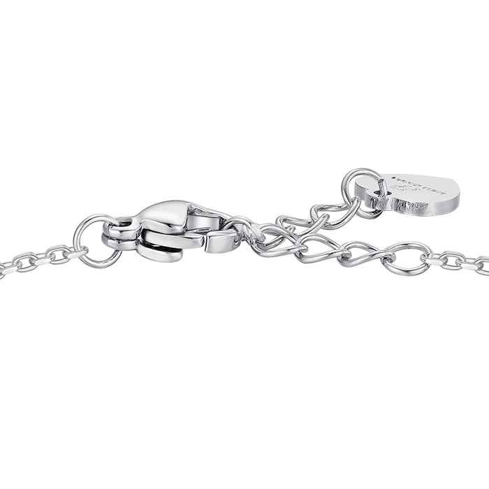 BRACCIALE BAMBINA IN ACCIAIO CON ZIRCONI ROSA