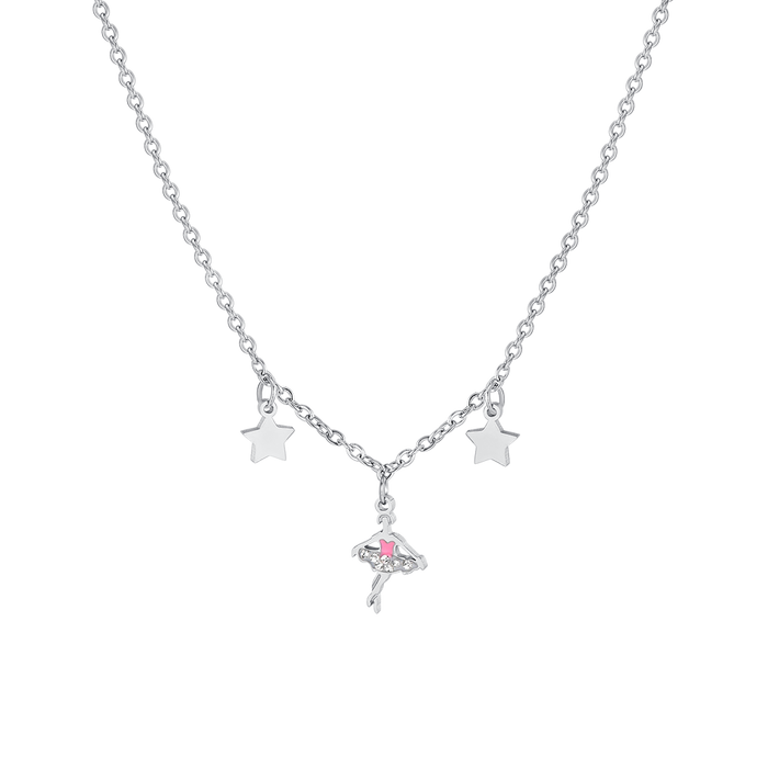 COLLANA BAMBINA IN ACCIAIO CON BALLERINA