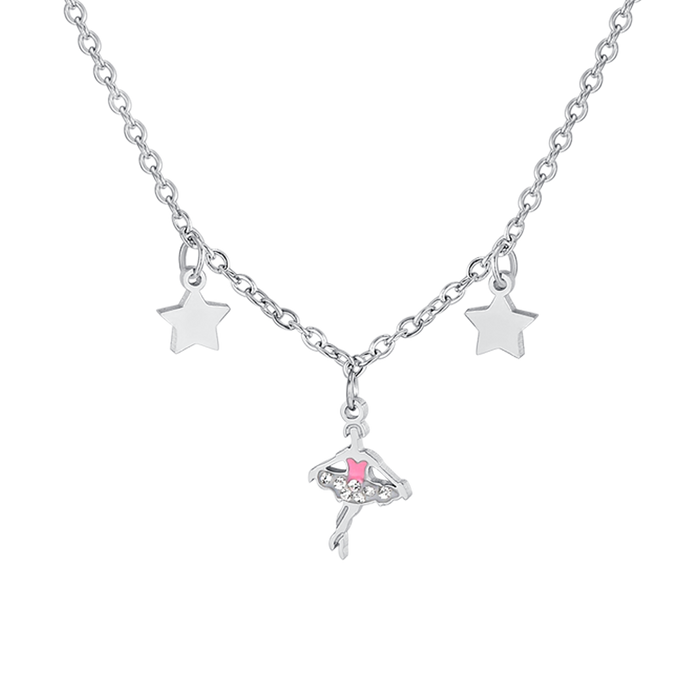 COLLANA BAMBINA IN ACCIAIO CON BALLERINA