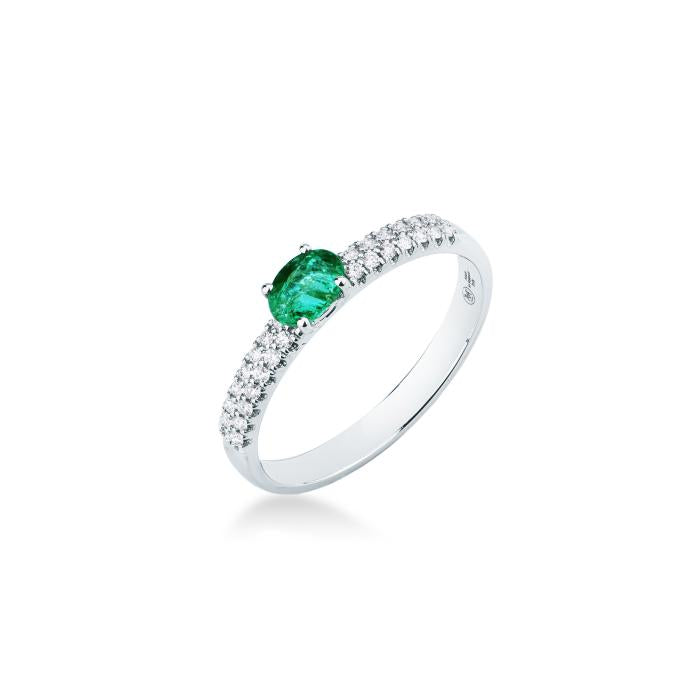 Anello smeraldo e br