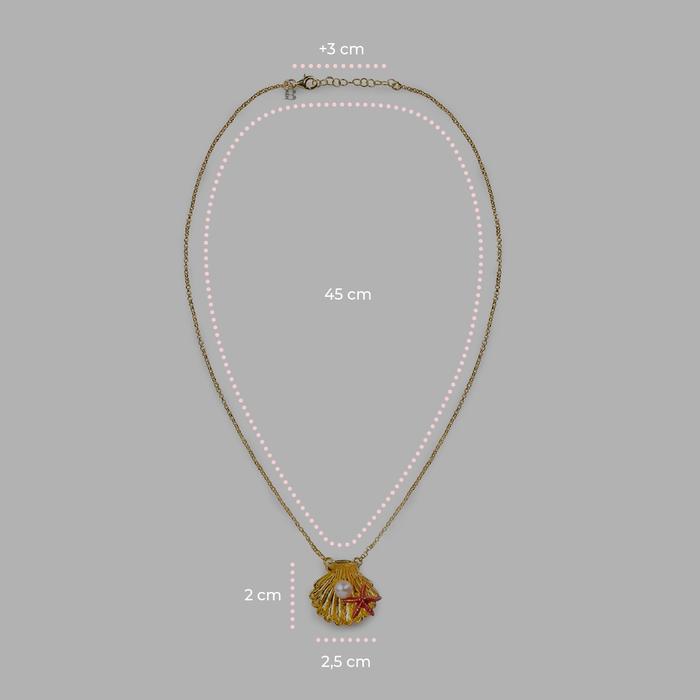 Collana Conchiglia e Stella con Perla