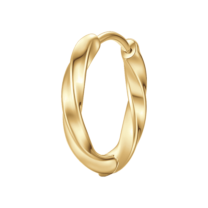 MONO ORECCHINO DONNA IN ACCIAIO IP GOLD CON MOTIVO RITORTO