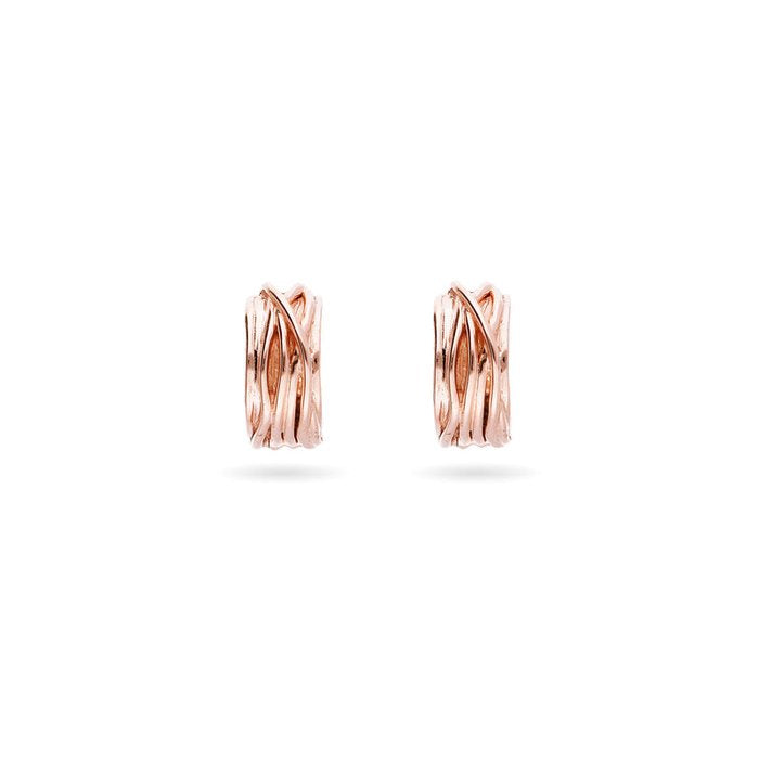 Filodellavita Mini - Orecchini in Rosa Bianco 9kt
