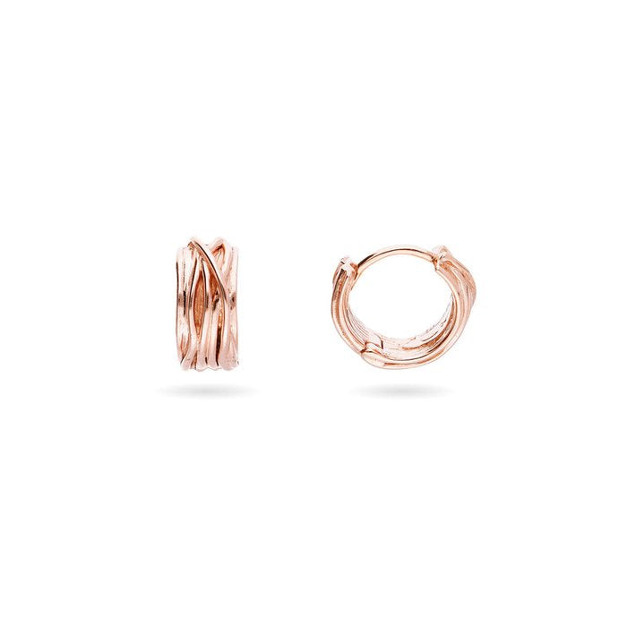 Filodellavita Mini - Orecchini in Rosa Bianco 9kt