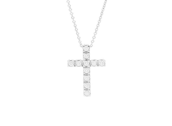 Girocollo croce anniversary square br 0.31