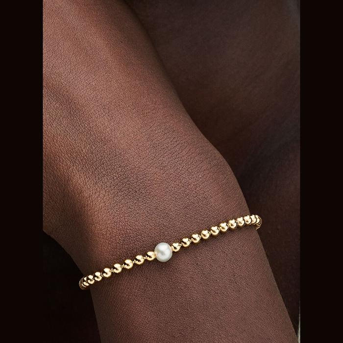 Bracciale con Perla d’Acqua Dolce Coltivata e Sfere