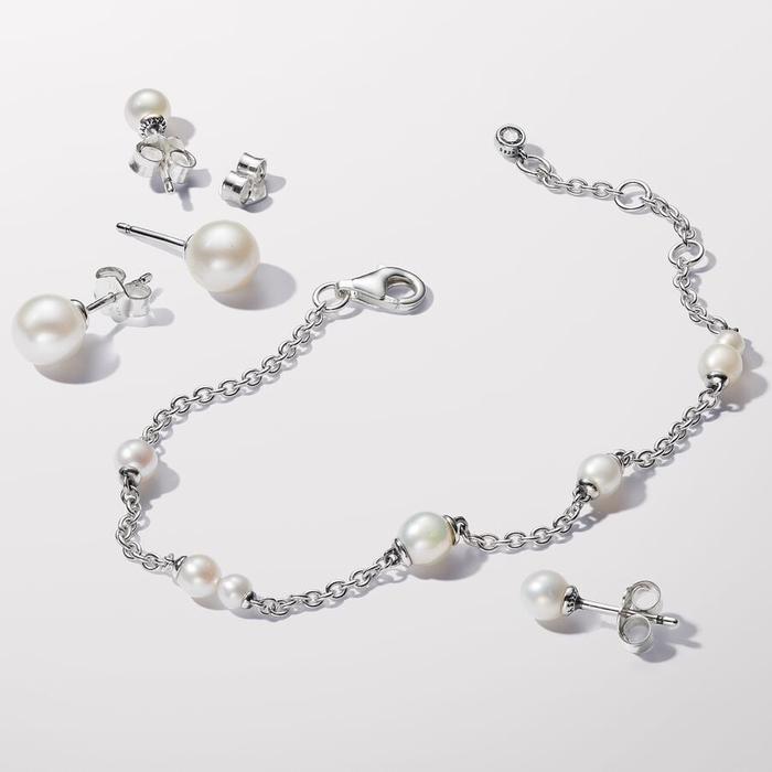 Bracciale Catena Con Perle d’Acqua Dolce Coltivate