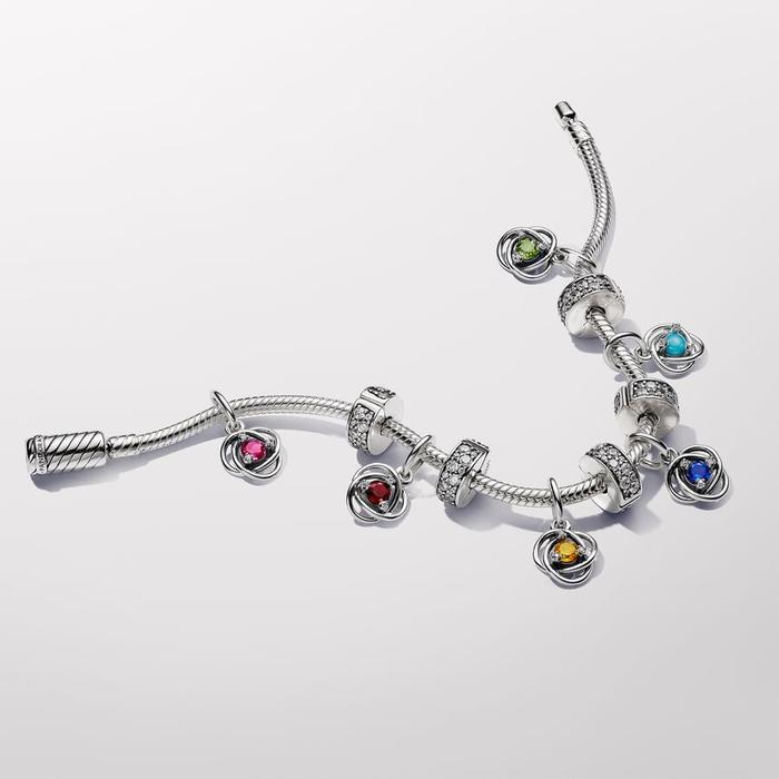 Charm Pendente Cerchio Eterno Blu Settembre