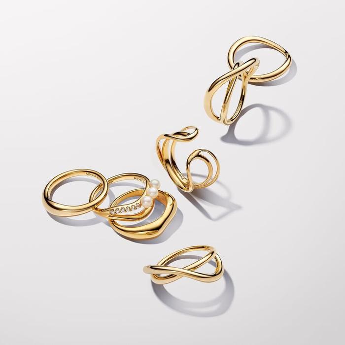 Anello Infinito Linea Sinuosa