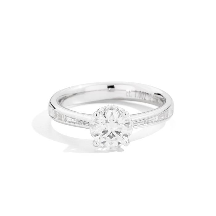 Anello anniversary solitario br 0.92