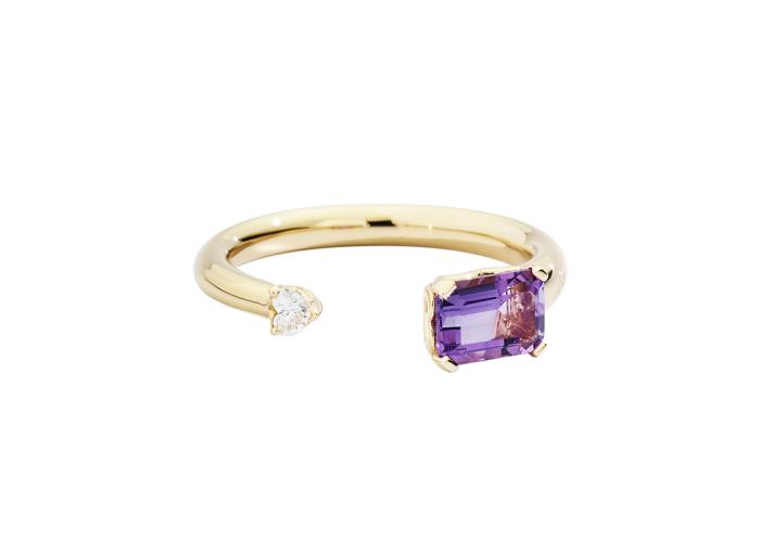 Anello more ametista 0.82 e br 0.07