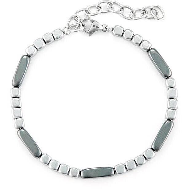 Bracciale acciaio ematite