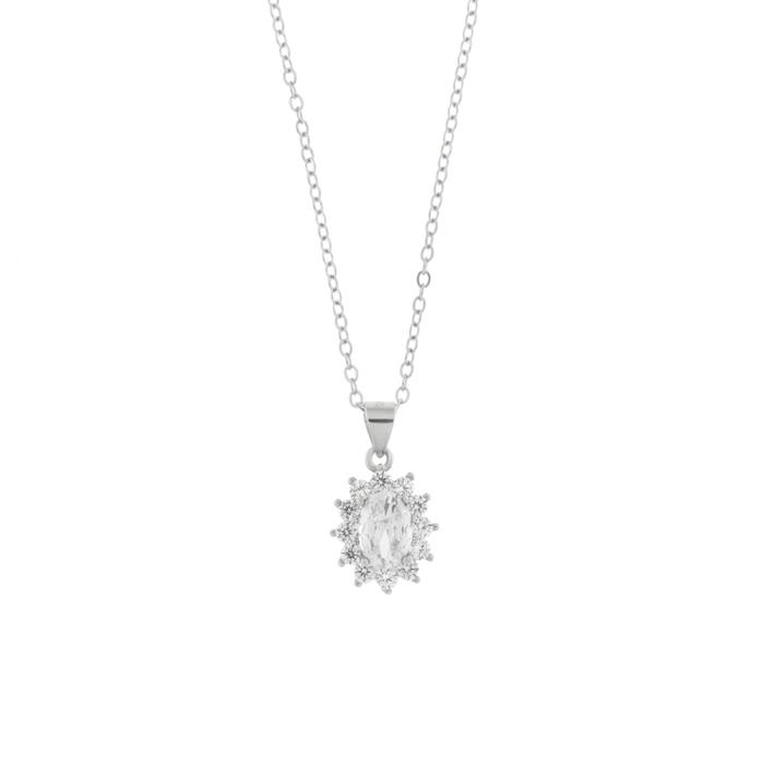 Collana in Argento 925 con zirconi trasparenti