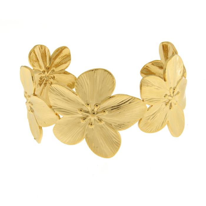 Bracciale in Acciaio a fiori