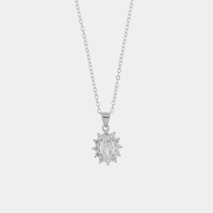 Collana in Argento 925 con zirconi trasparenti