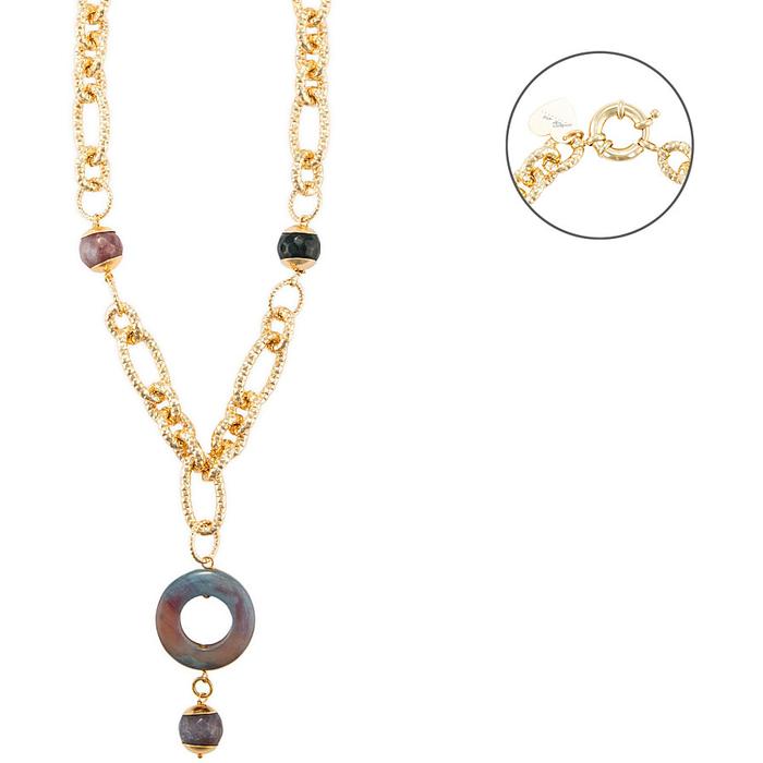 Collana Agata indiana e giada