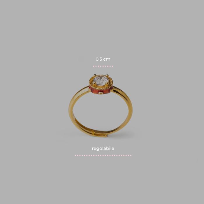 Anello Mini Tamburello Gemma