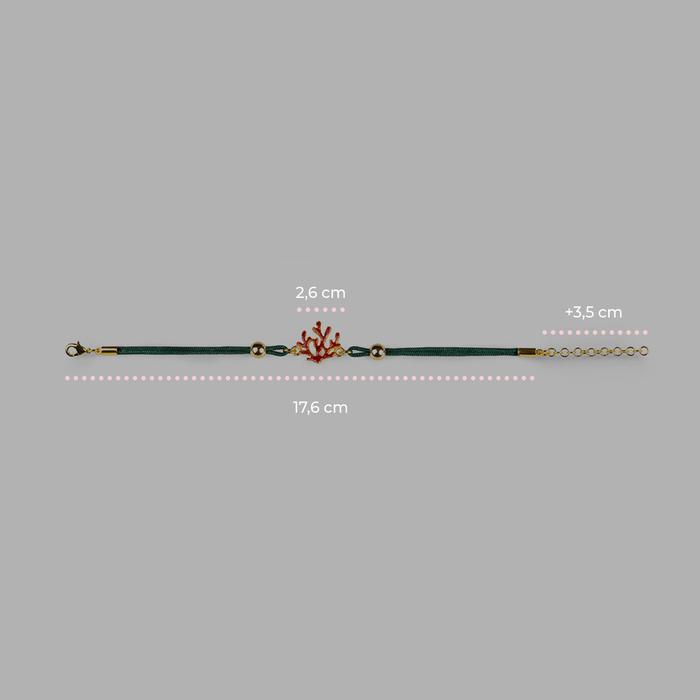 Bracciale Cordino Corallo