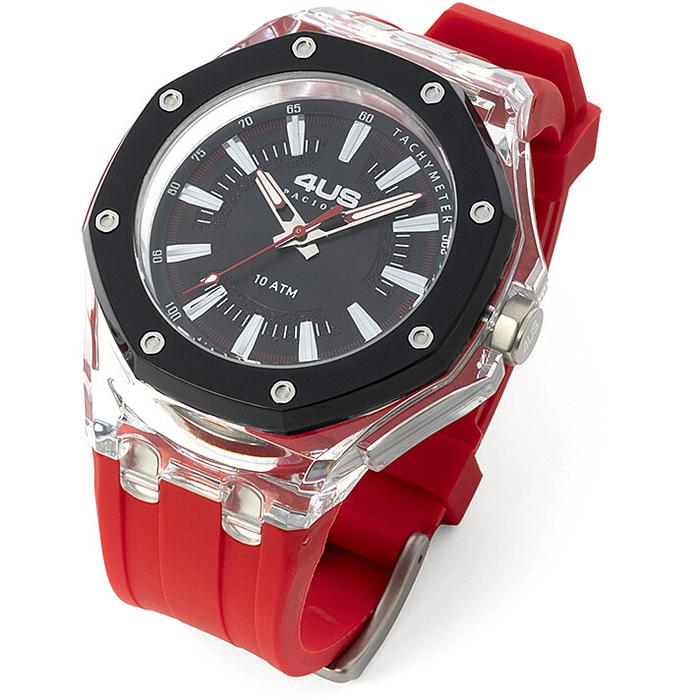 Orologio gomma rossa