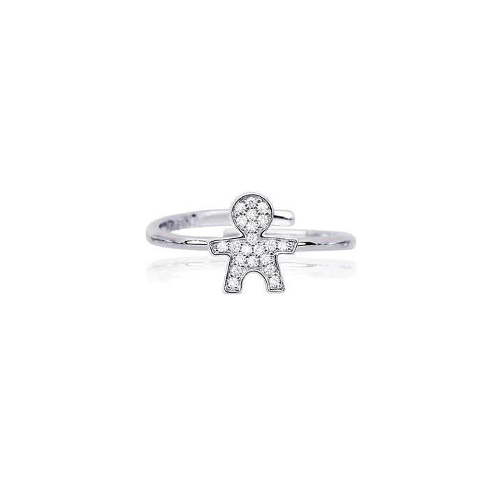 Anello aperto bimbo zirconi