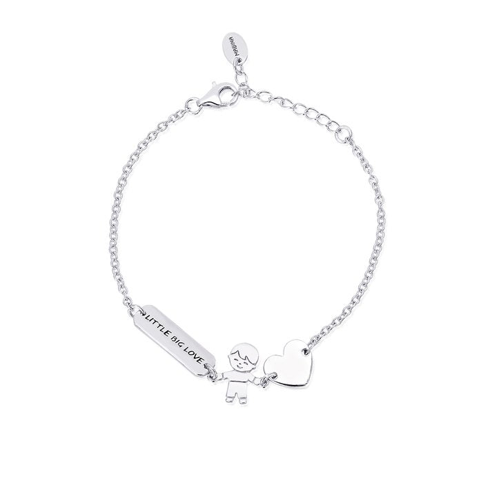 Bracciale armbander piastra/bimbo/cuore
