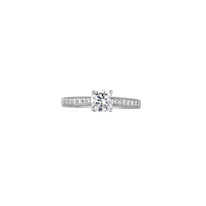 Anello ringe solitario zircone