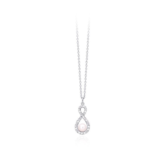 Girocollo halsketten pendente infinito perla