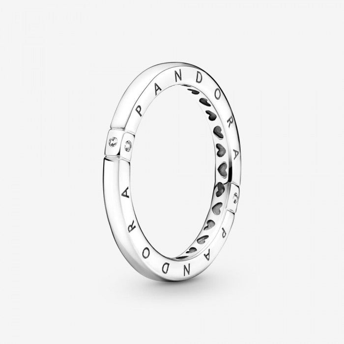 Anello Logo Pandora e Cuori