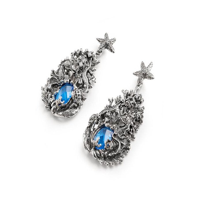 Orecchini Acqua Siamite Blu Nude